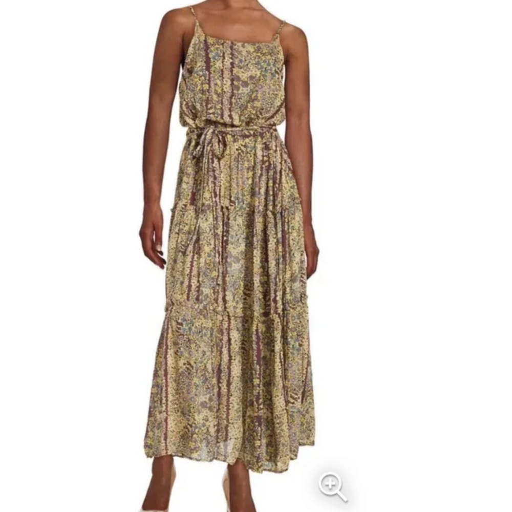 Free people Valerie floral print tiered maxi dress size Sp
